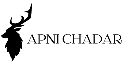 Logo of 'Apni Chadar' with a deer silhouette on a white background