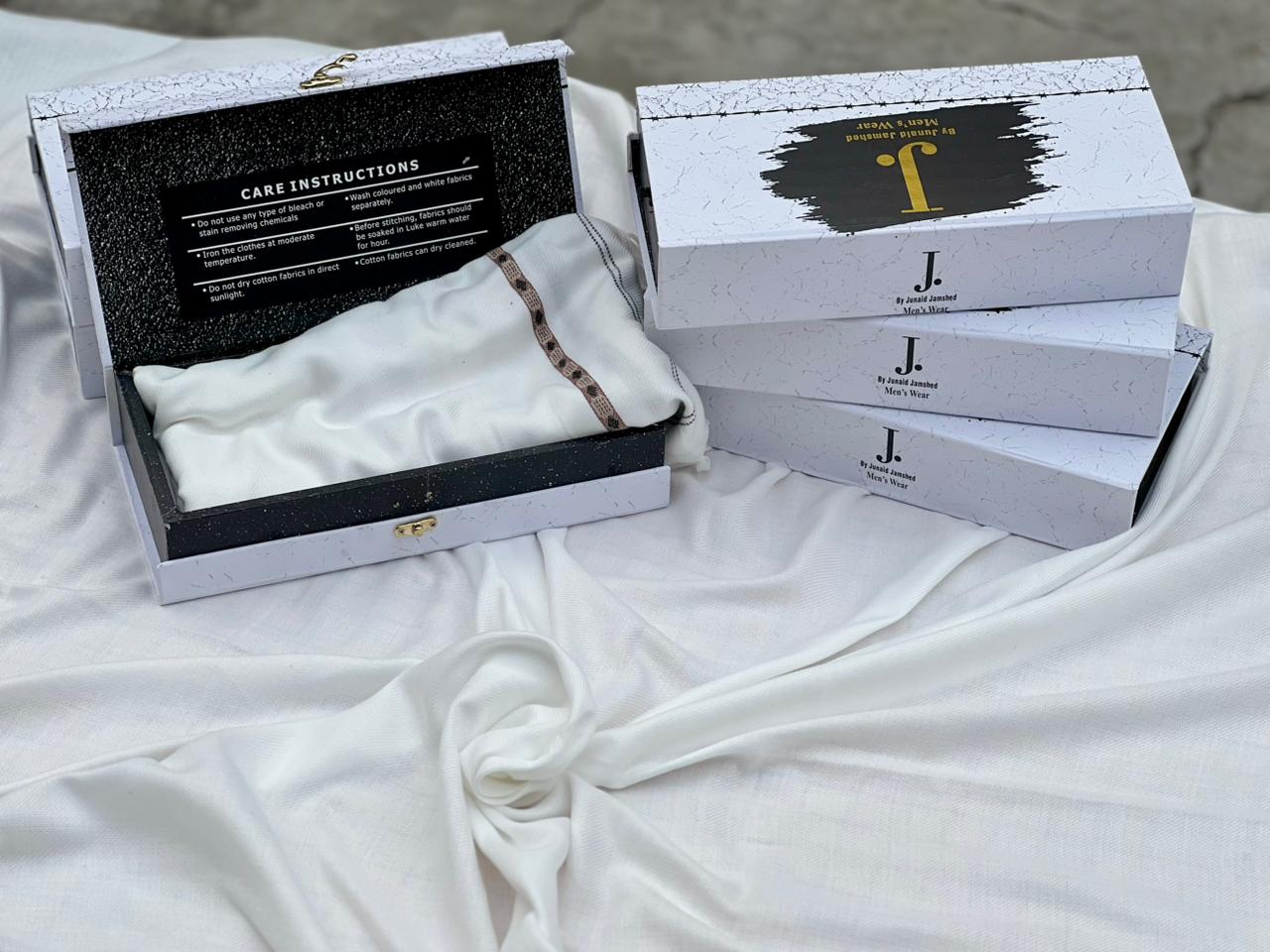 Junaid Jamshed Inspired Premium Wool Gents White Shawl