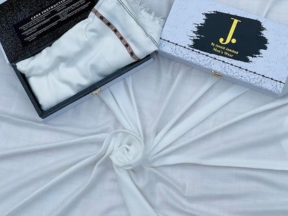 Junaid Jamshed Inspired Premium Wool Gents White Shawl
